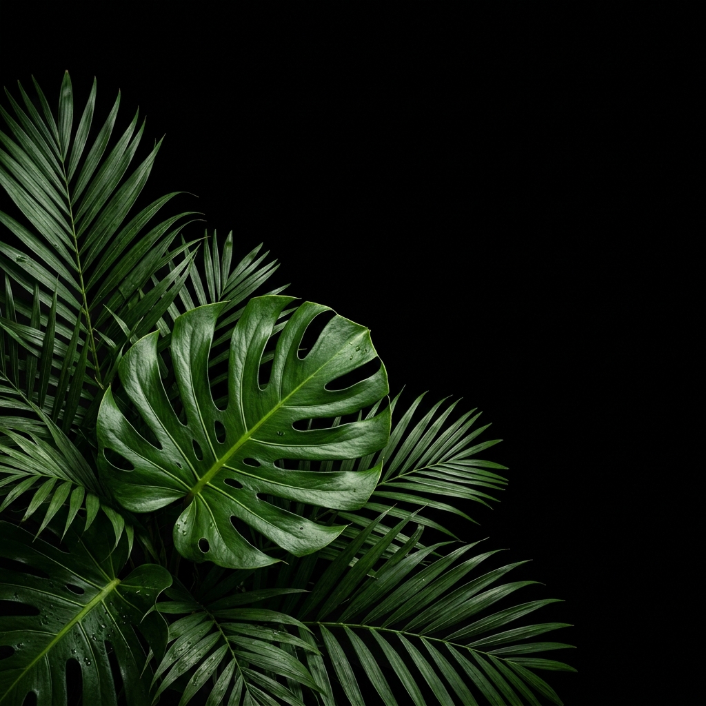 Botanical leaf accent